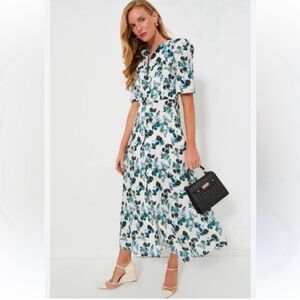 Tuckernuck Floral Maxi Dress in Blue and White
